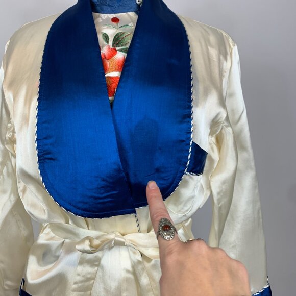 Vintage 40s Souvenir Pajama Robe Loungewear Set with Box - Picture 3 of 15